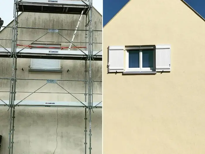 Ravalement de façade, avant / après
